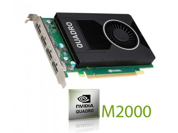 NVIDIA PNY Quadro M2000 4GB GDDR5 PCIe 2.0 - Active Cooling, GPU-NVQM2000